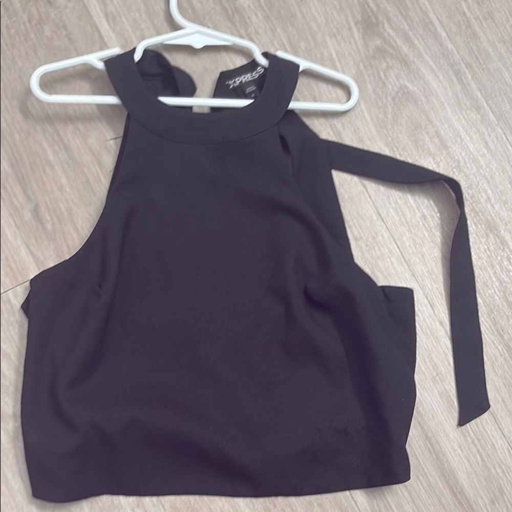 Express Black Halter Top